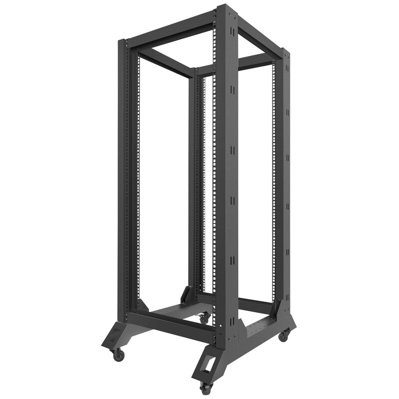 Lanberg Stojak Open Rack 27U 600x800mm czarny