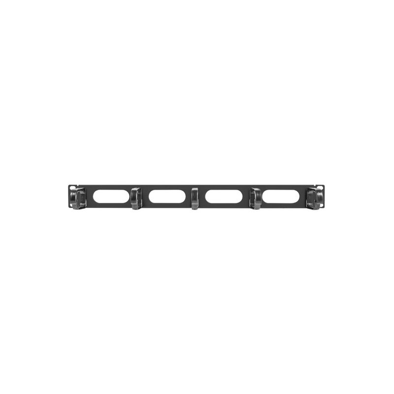 Lanberg organizer kabli 19" (1u, typ b, czarny) ak-1205-b