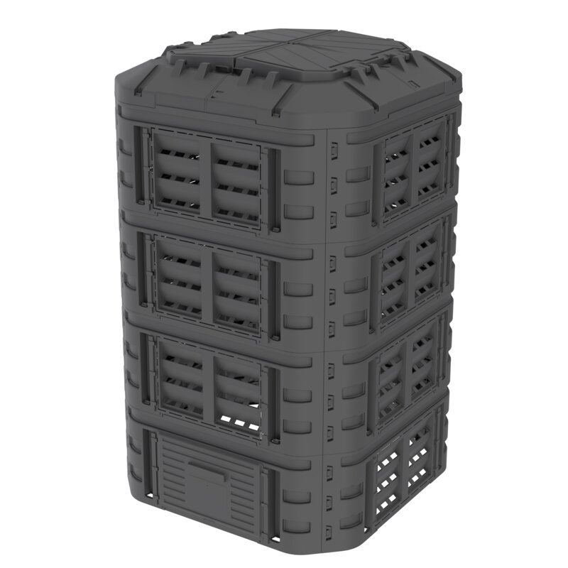Kompostownik PATROL Modularny KOMPOST1120CZAPL225 1120L Czarny
