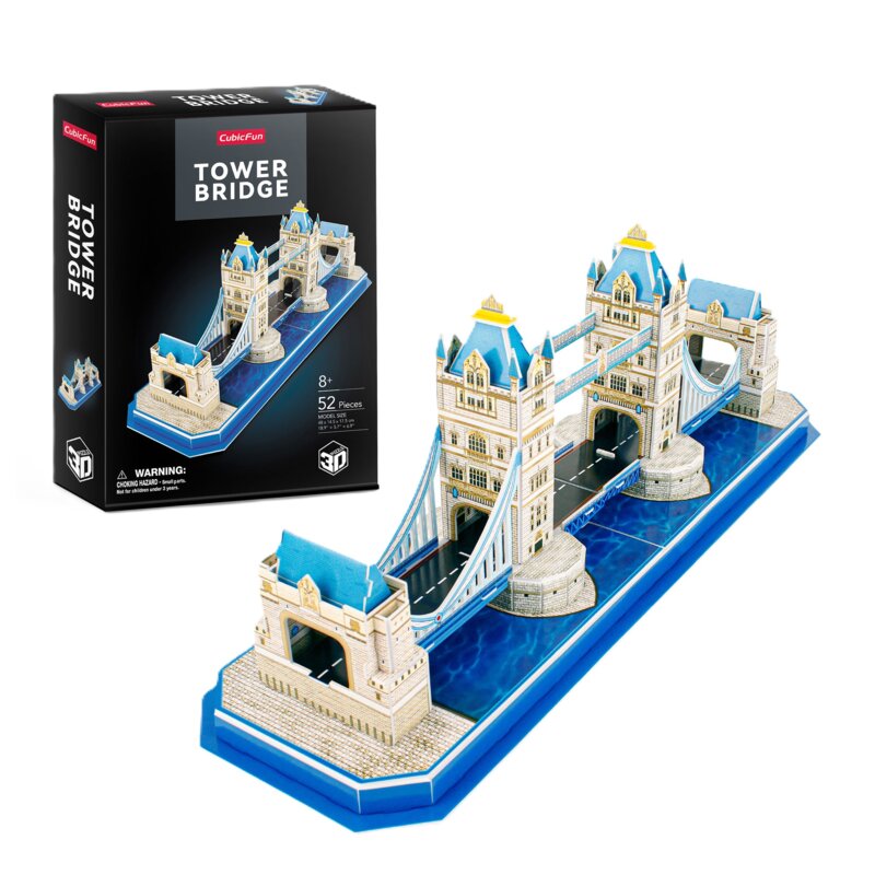 Puzzle 3D CUBIC FUN Tower Bridge C238H (52 elementy)