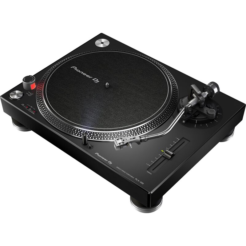 Gramofon PIONEER DJ PLX-500-K Czarny, Manualny, Napęd bezpośredni, USB, Prędkość odtw. 33 1/3, 45, 78 obr./min
