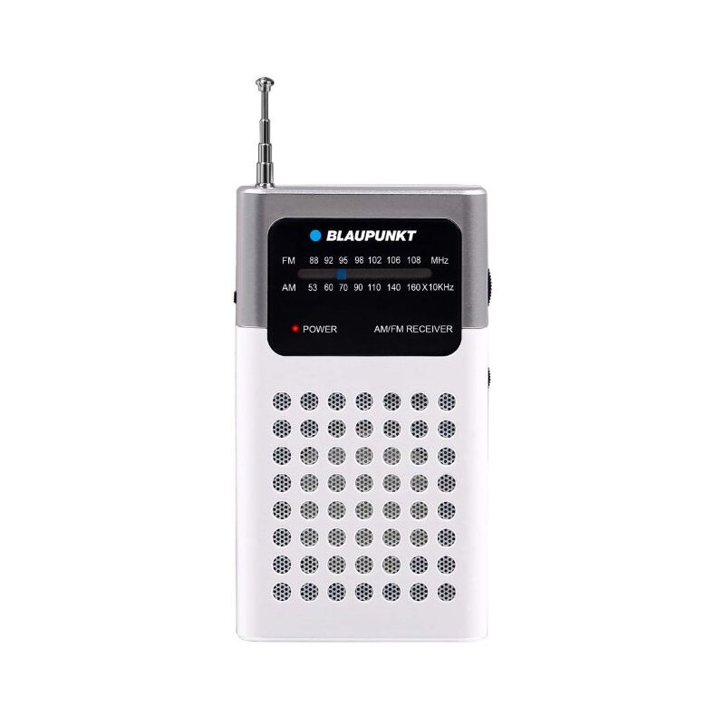 Blaupunkt PR4WH Radio FM AM Biało-srebrny