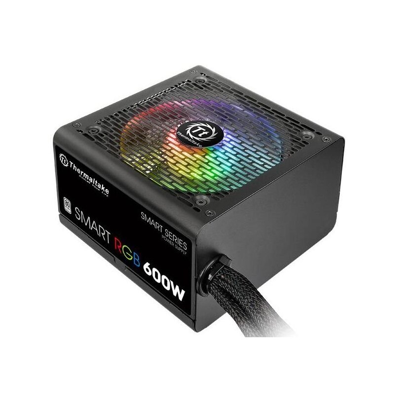 Thermaltake Smart 600W RGB (80+ 230V EU, 2xPEG, 120mm, Single Rail)