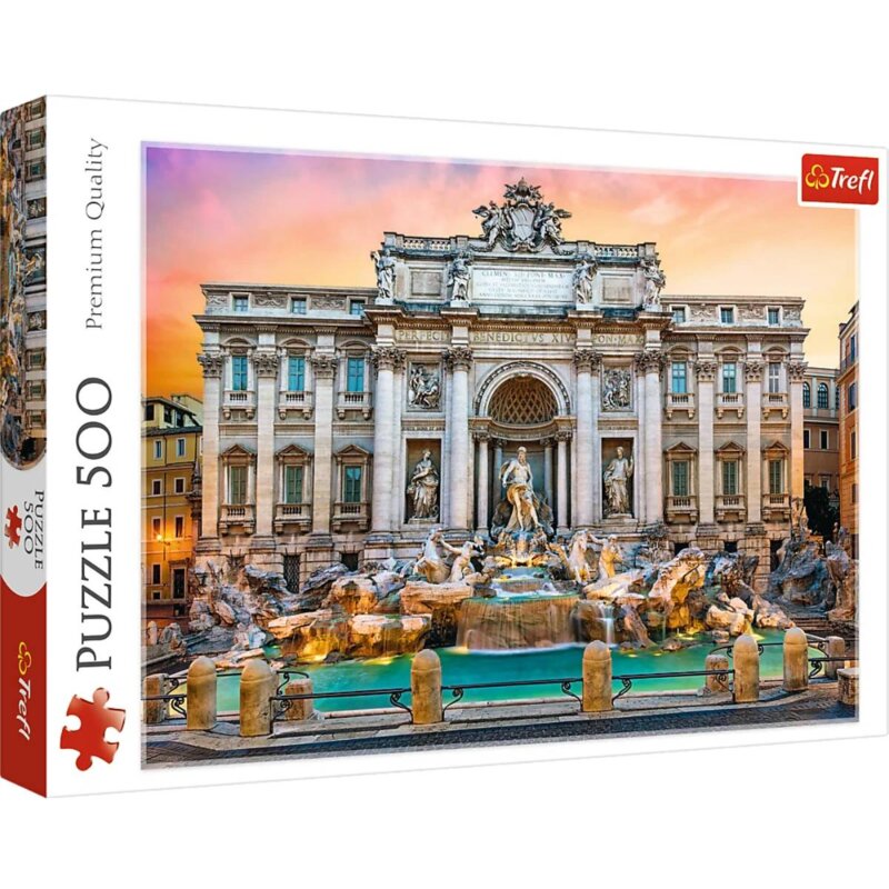 Puzzle TREFL Fontanna di Trevi Rzym 37292 (500 elementów)