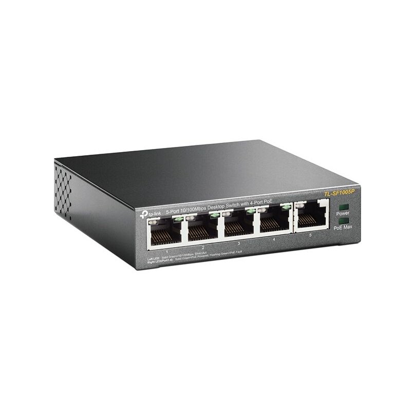 Switch TP-LINK TL-SF1005P Fast Ethernet, 5 portów, Funkcja PoE