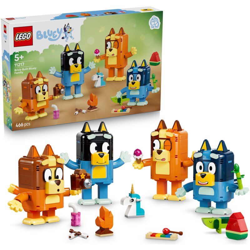 LEGO 11217 Bluey Rodzina Blue z klocków