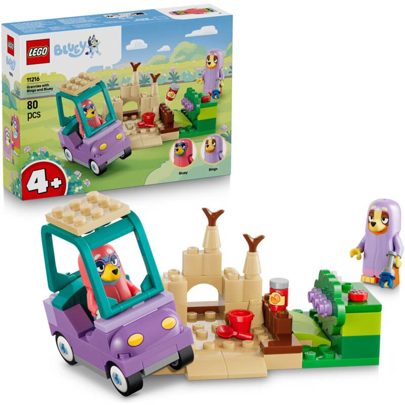 LEGO 11216 Bluey Babunie z Bingo i Blue