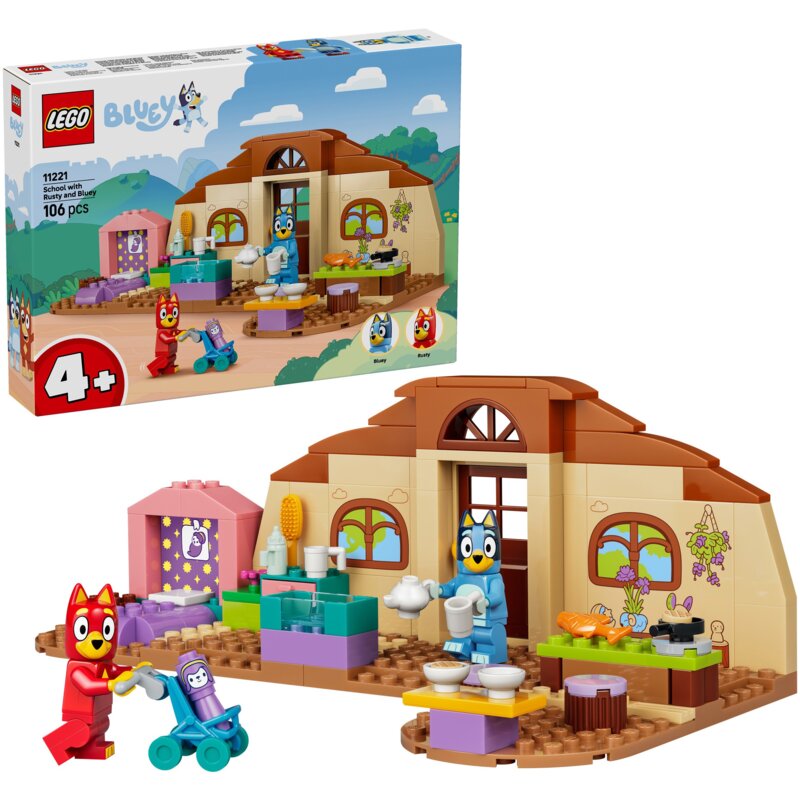 LEGO BLUEY 11221 Szkoła z Ryżykiem i Blue