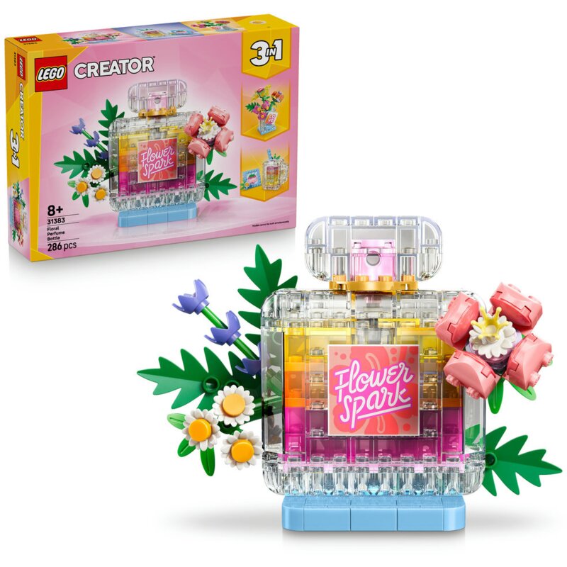 LEGO 31383 Creator 3w1 Flakon perfum z kwiatową ozdobą