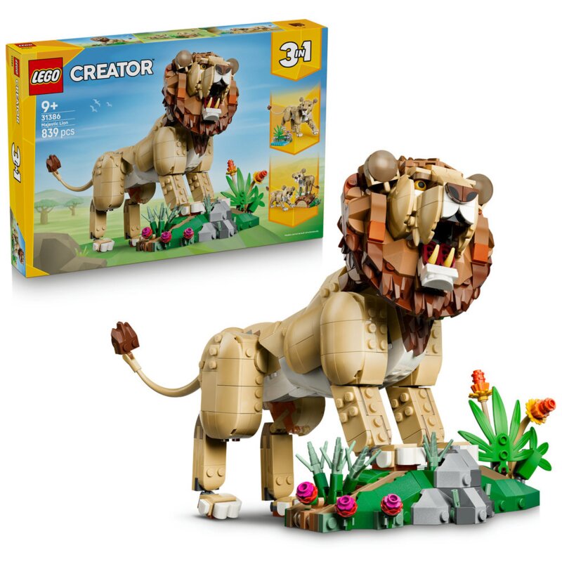 LEGO 31386 Creator 3w1 Dzikie zwierzęta: Dumny lew