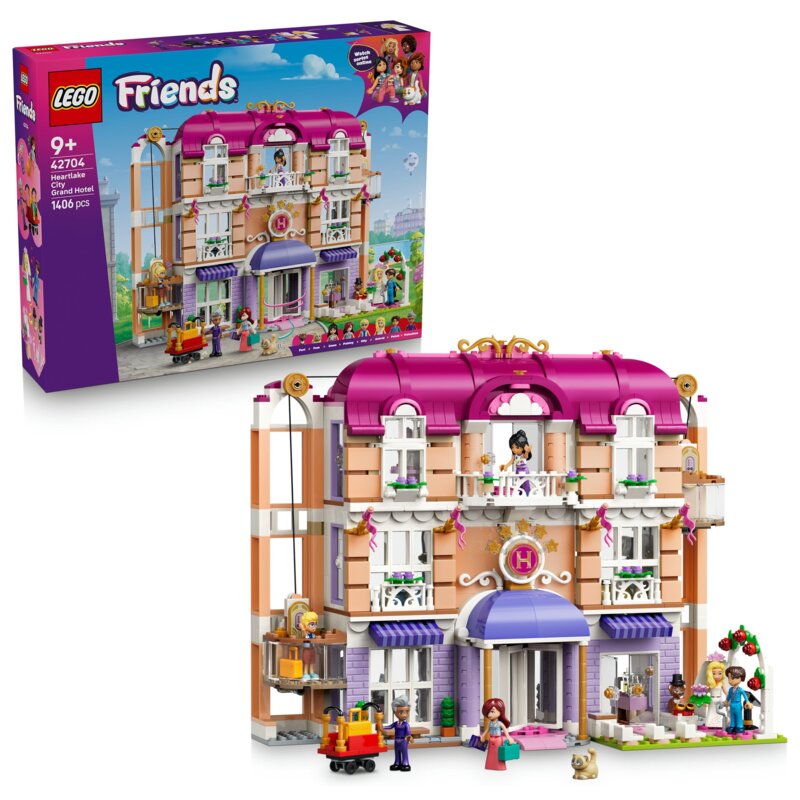 LEGO 42704 Friends Grand Hotel w mieście Heartlake