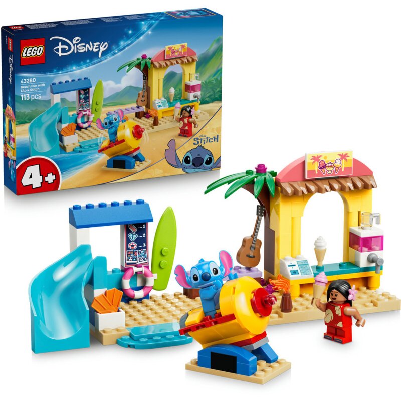 LEGO 43280 Disney Zabawa na plaży z Lilo i Stitchem
