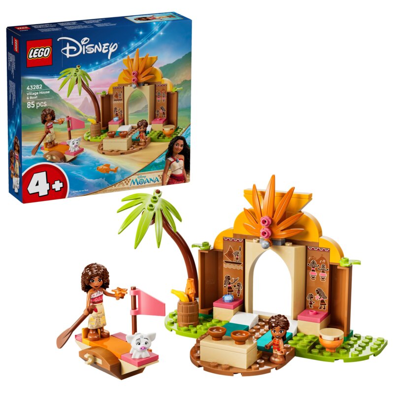 LEGO 43282 Disney Princess Wiejska chatka i łódź