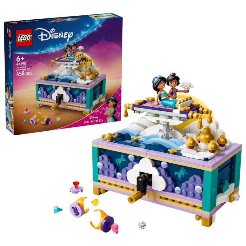 LEGO 43295 Disney Princess Szkatułka na biżuterię Dżasminy