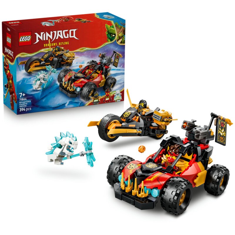 LEGO 71864 NINJAGO Wielofunkcyjne pojazdy Kaia i Cole’a