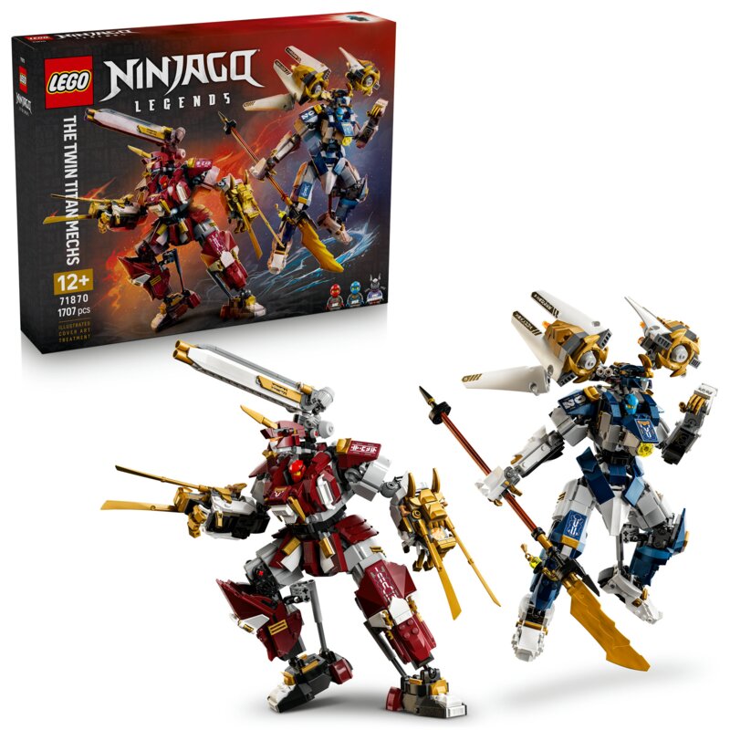 LEGO 71870 NINJAGO Bliźniacze tytanowe mechy