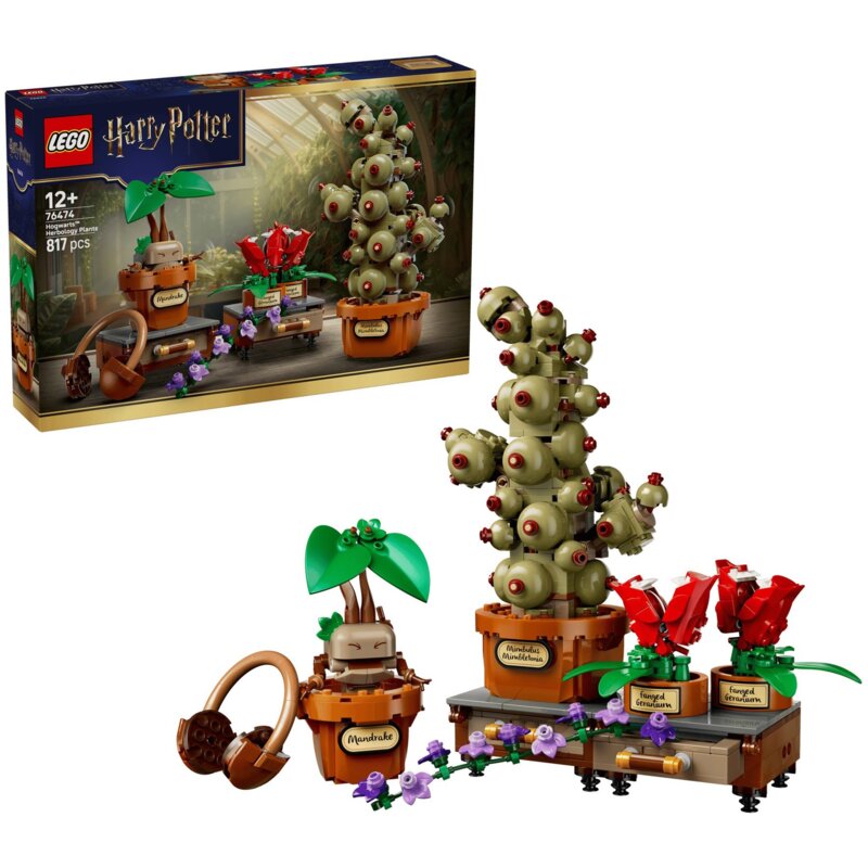 LEGO 76474 Harry Potter Rośliny z lekcji zielarstwa w Hogwarcie