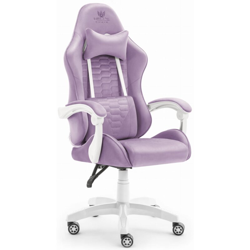 Fotel gamingowy HELL'S CHAIR HC-1000 Fioletowo-biały