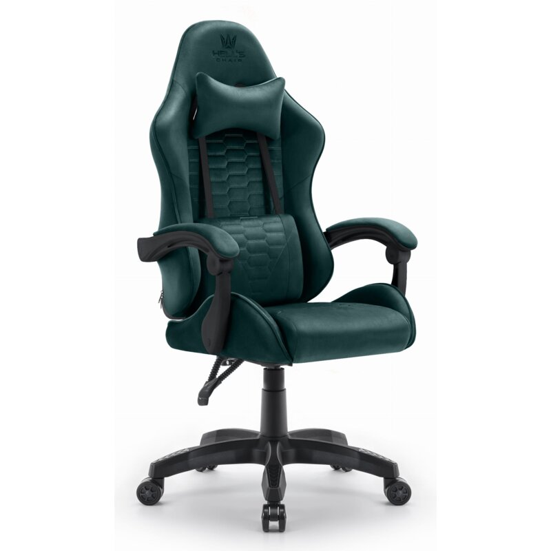 Fotel gamingowy HELL'S CHAIR HC-1000 Tkanina Zielony