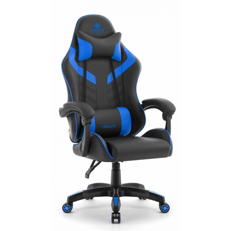 Fotel gamingowy HELL'S CHAIR HC-1007 2.0 Czarno-niebieski