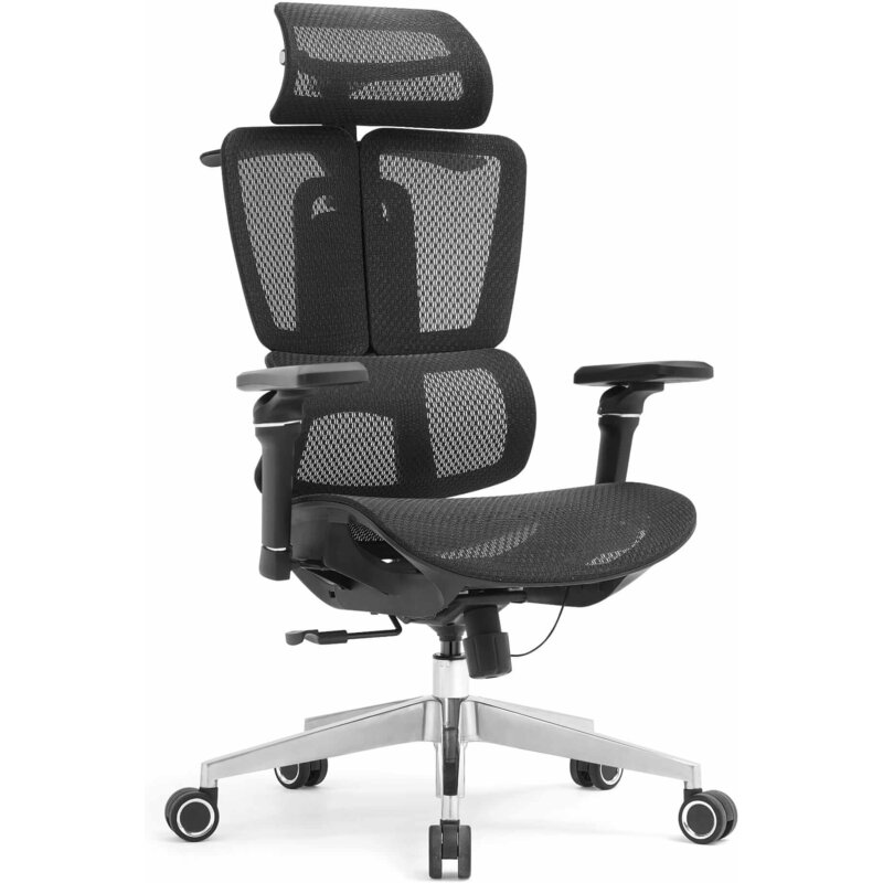 Fotel biurowy HELL'S CHAIR Ergonoble 3058 Pro Czarny