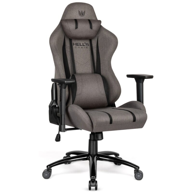 Fotel gamingowy HELL'S CHAIR HC-1013 Szaro-czarny