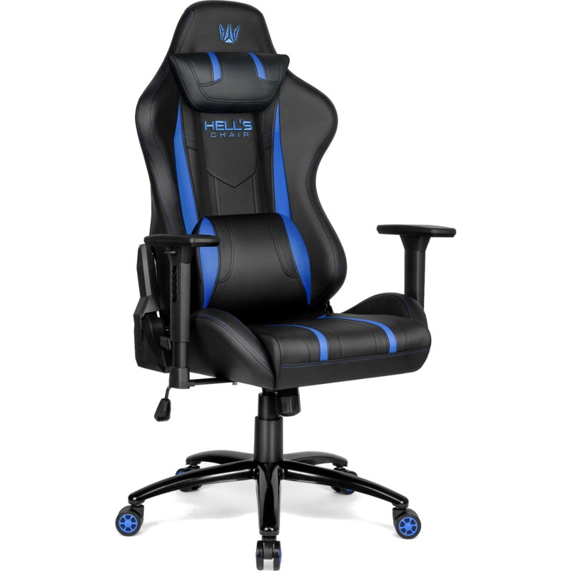 Fotel gamingowy HELL'S CHAIR HC-1013 Czarno-niebieski