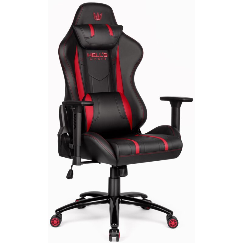 Fotel gamingowy HELL'S CHAIR HC-1013 Czarno-czerwony