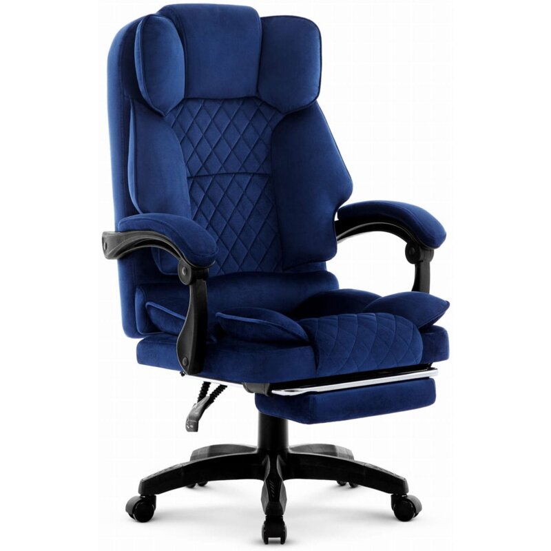 Fotel HELL'S CHAIR HC- 1031 Granatowy