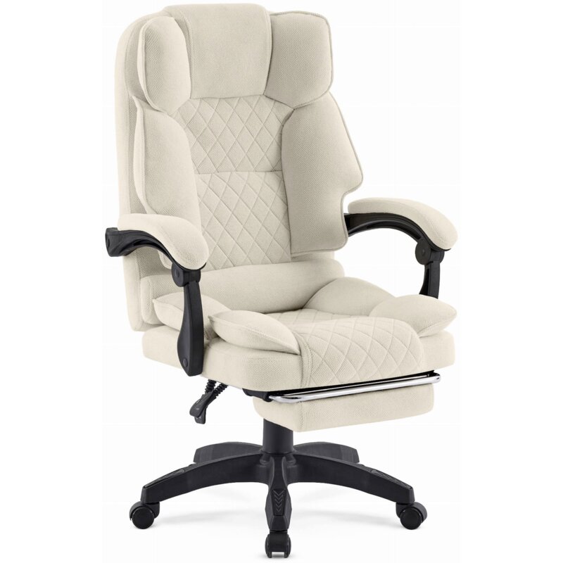 Fotel HELL'S CHAIR HC- 1031 Kremowy