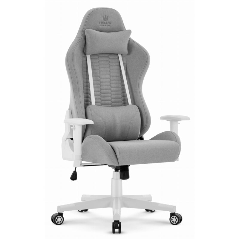 Fotel gamingowy HELL'S CHAIR HC-2000 Szaro-biały