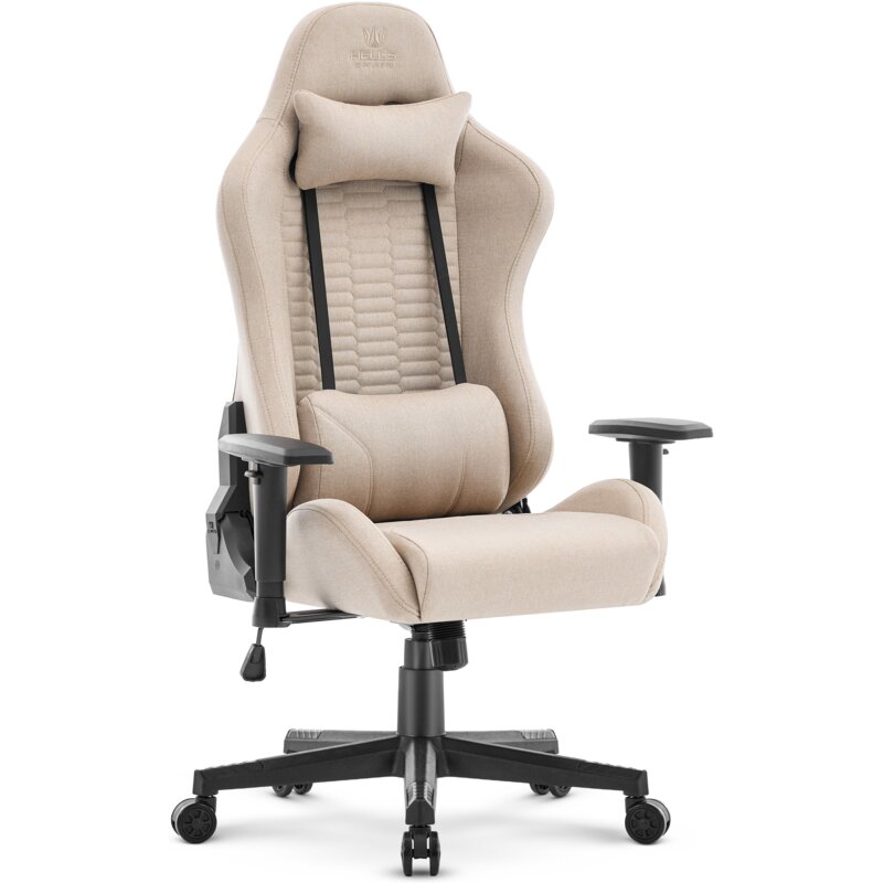 Fotel gamingowy HELL'S CHAIR HC-2000 Beżowo-czarny