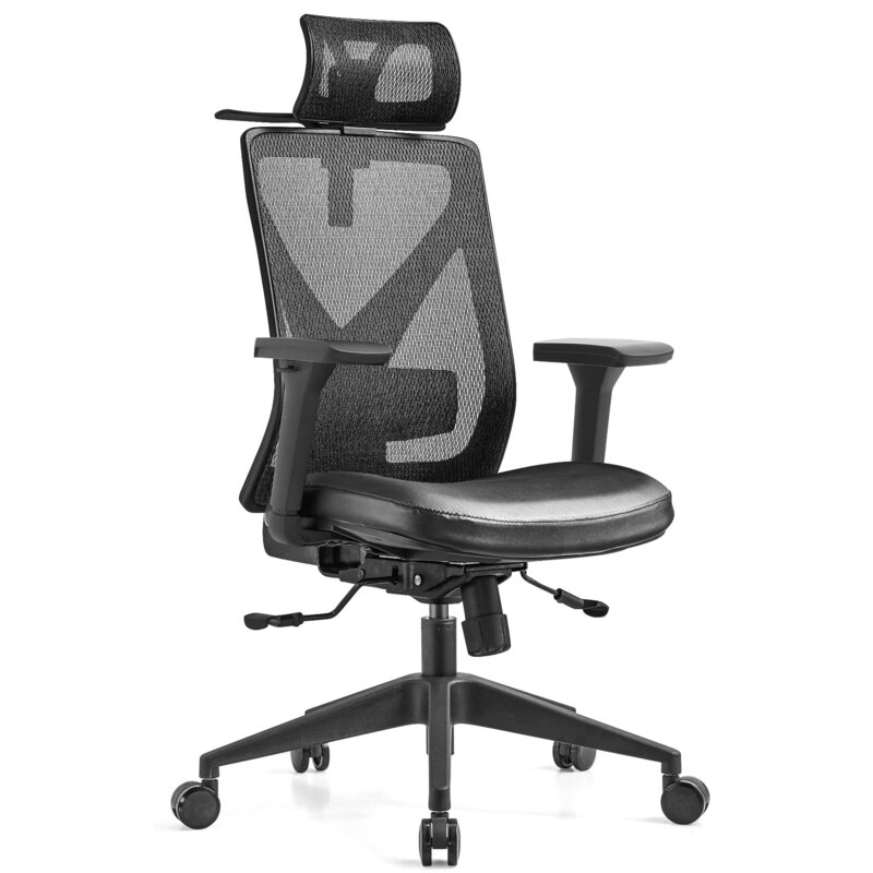 Fotel biurowy HELL'S CHAIR Ergonoble 3056 Czarny