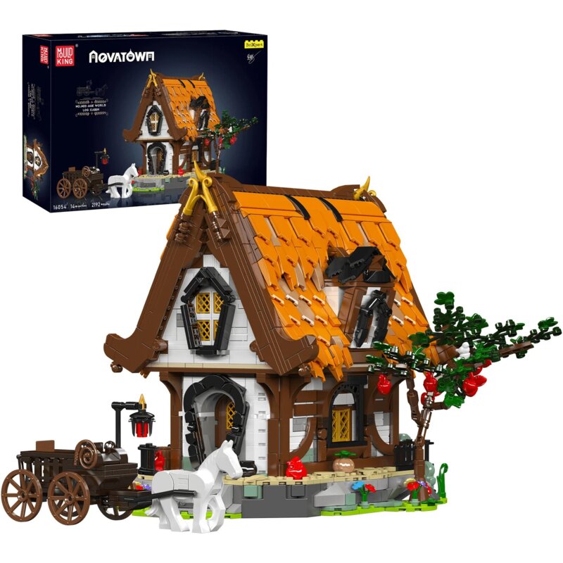 Klocki plastikowe MOULD KING Medieval World Log Cabin 16054