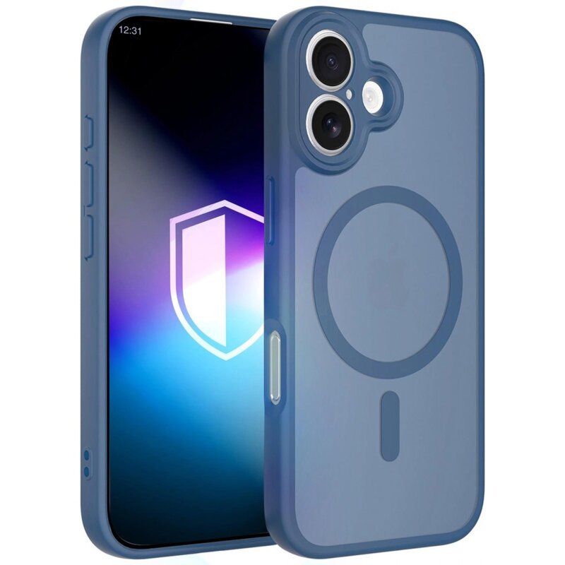 Etui 3MK Misty MagCase do Apple iPhone 16 Niebieski