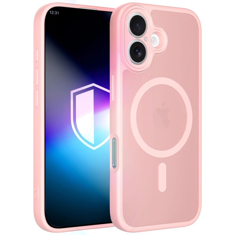 Etui 3MK Misty MagCase do Apple iPhone 16 Różowy
