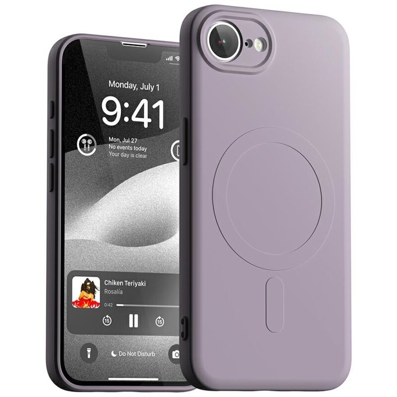 Etui MERCURY Semi-Silicone MagSafe do Apple iPhone 16e/17e Lawendowy