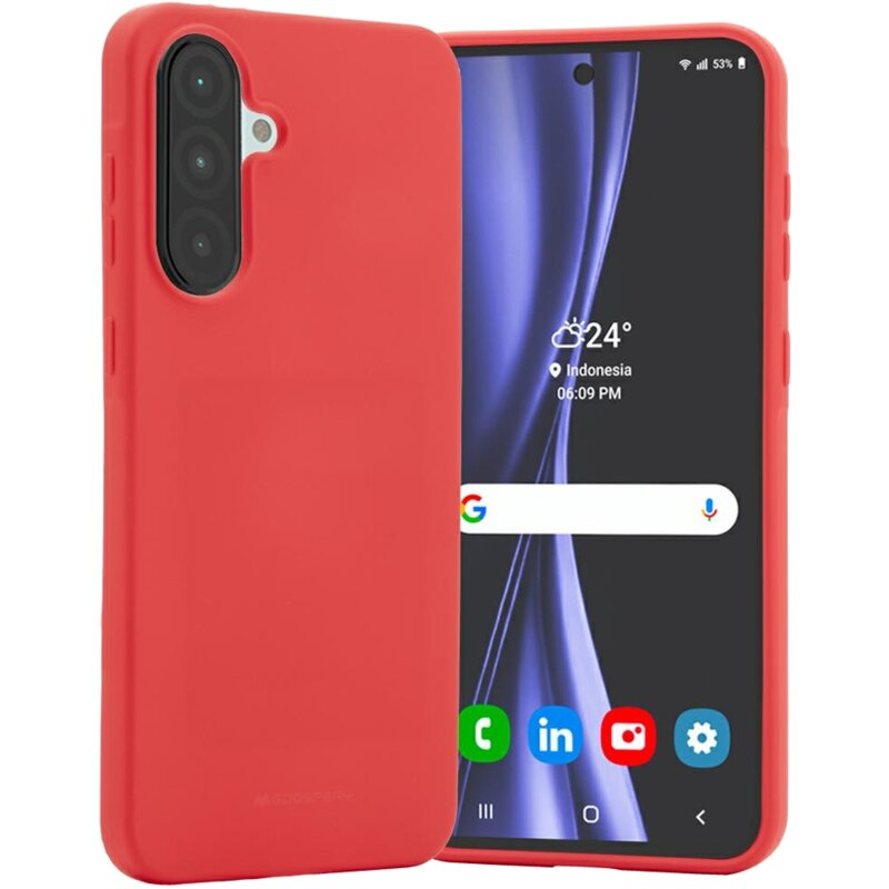 Etui MERCURY Soft do Samsung Galaxy A36 Czerwony