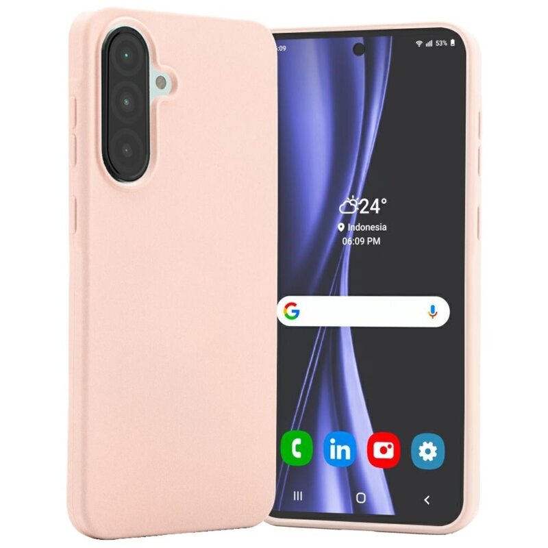 Etui MERCURY Soft do Samsung Galaxy A56 Różowo-piaskowy