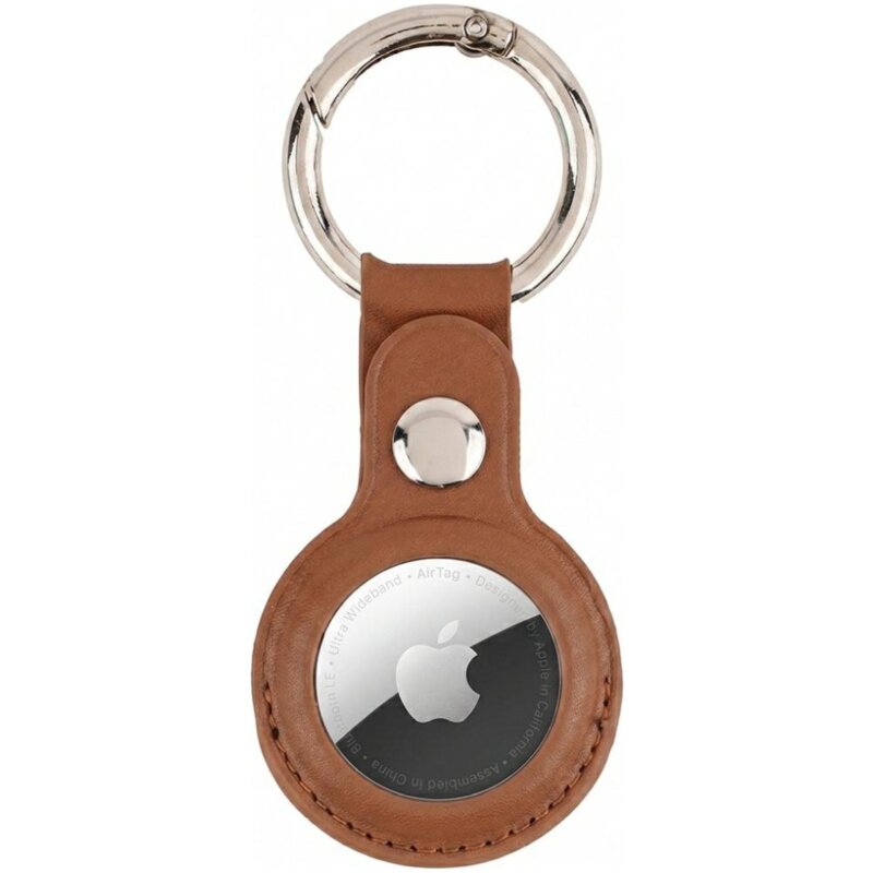Brelok MERCURY Leather do Apple AirTag Brązowy
