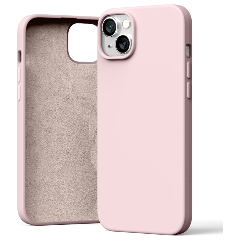 Etui MERCURY Silicone do Apple iPhone 15 Plus Różowo-piaskowy