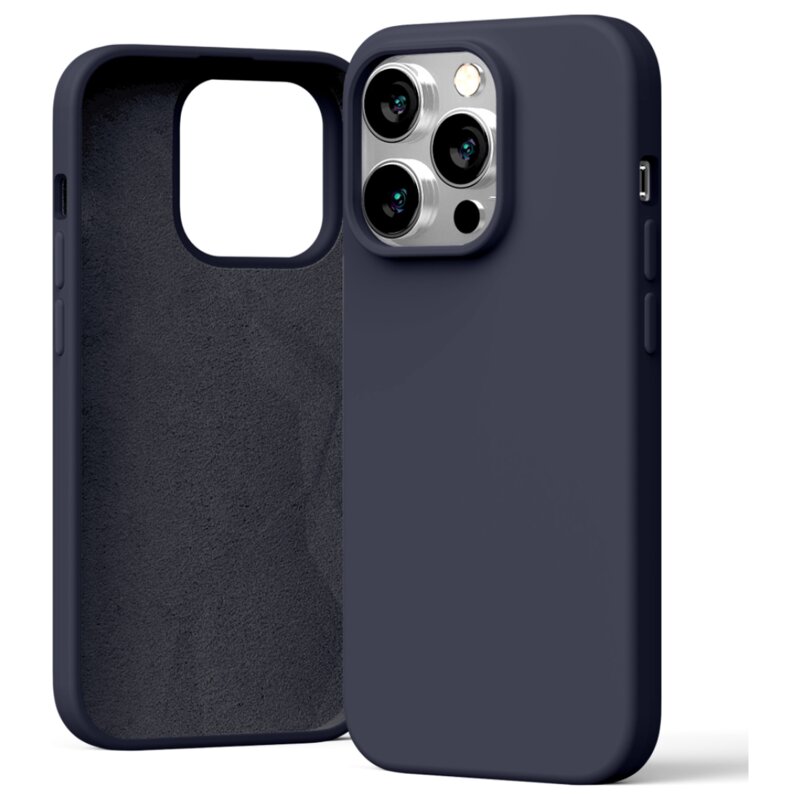 Etui MERCURY Silicone do Apple iPhone 15 Pro Granatowy