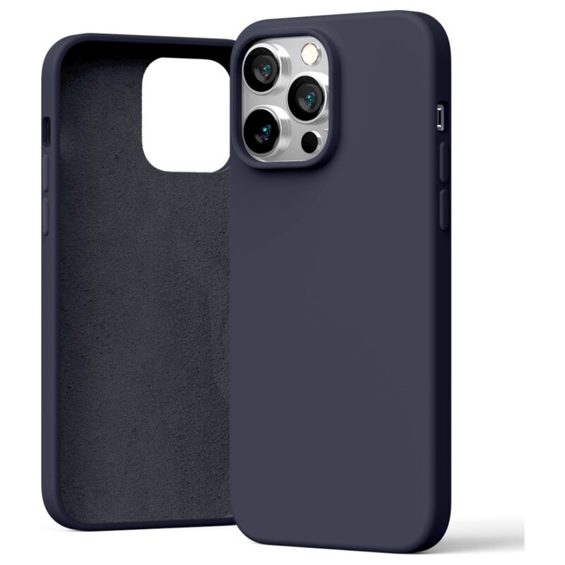 Etui MERCURY Silicone do Apple iPhone 15 Pro Max Granatowy