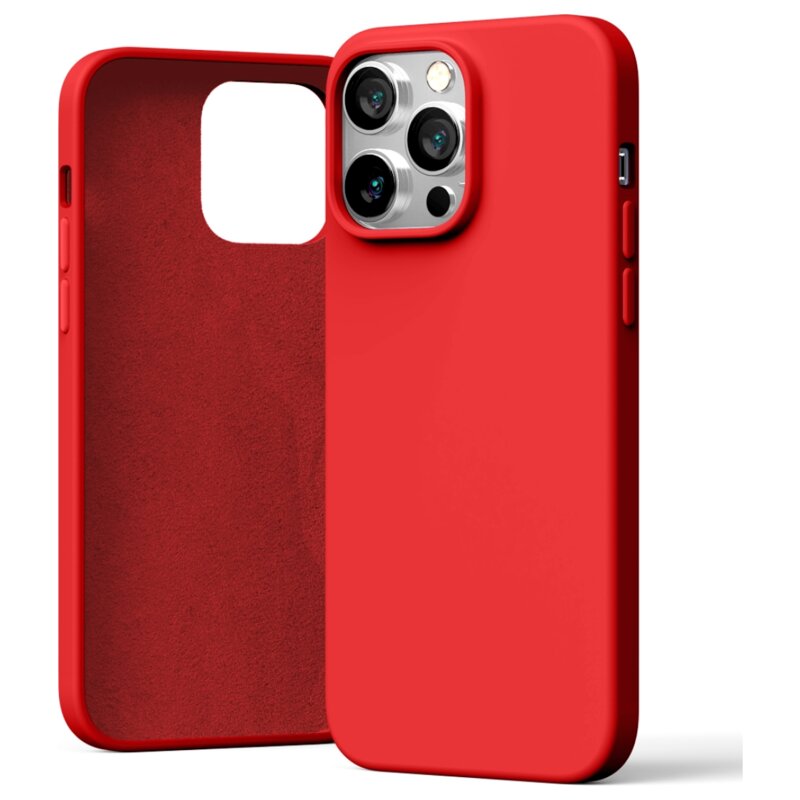 Etui MERCURY Silicone do Apple iPhone 15 Pro Max Czerwony