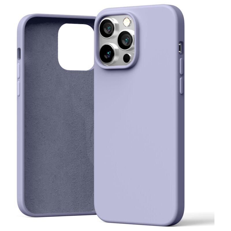 Etui MERCURY Silicone do Apple iPhone 15 Pro Max Lawendowy
