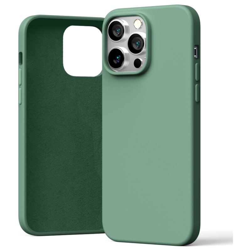 Etui MERCURY Silicone do Apple iPhone 15 Pro Max Zielony