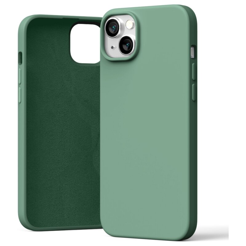 Etui MERCURY Silicone do Apple iPhone 15 Plus Zielony