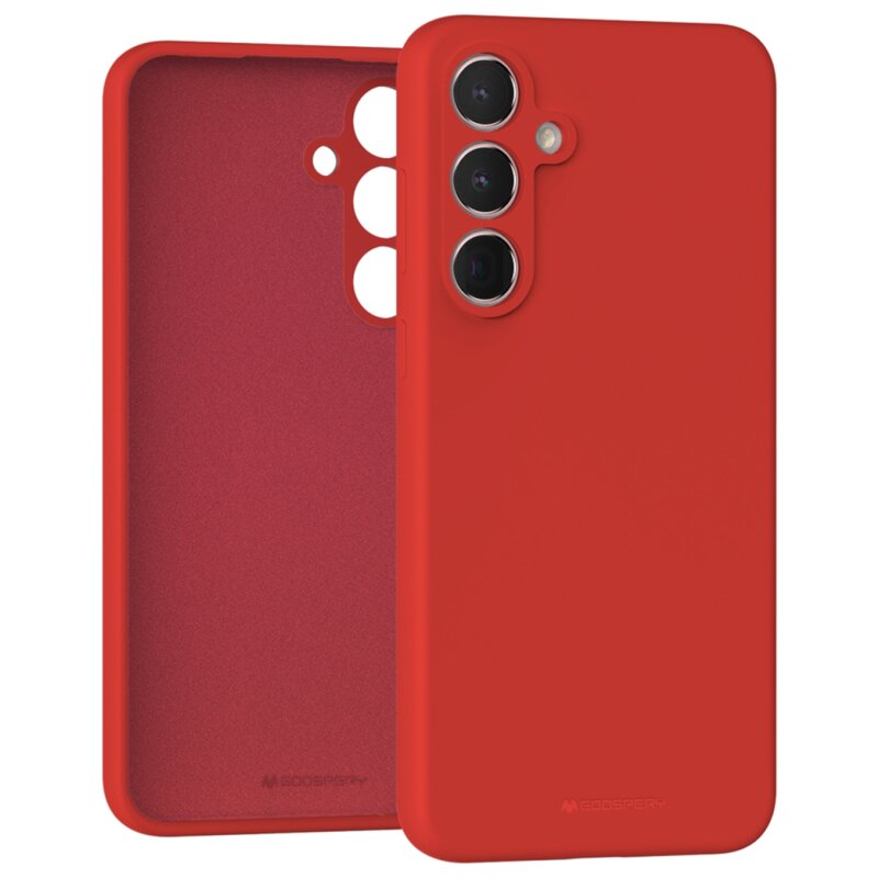 Etui MERCURY Silicone do Samsung Galaxy A35 Czerwony