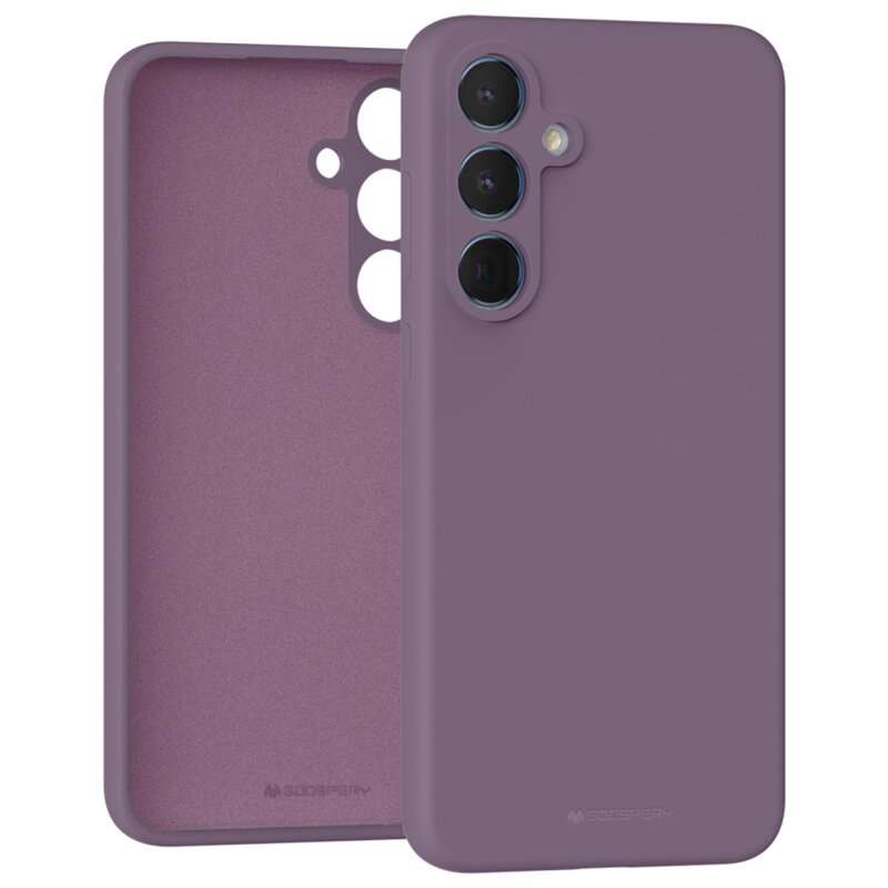 Etui MERCURY Silicone do Samsung Galaxy A55 Fioletowy