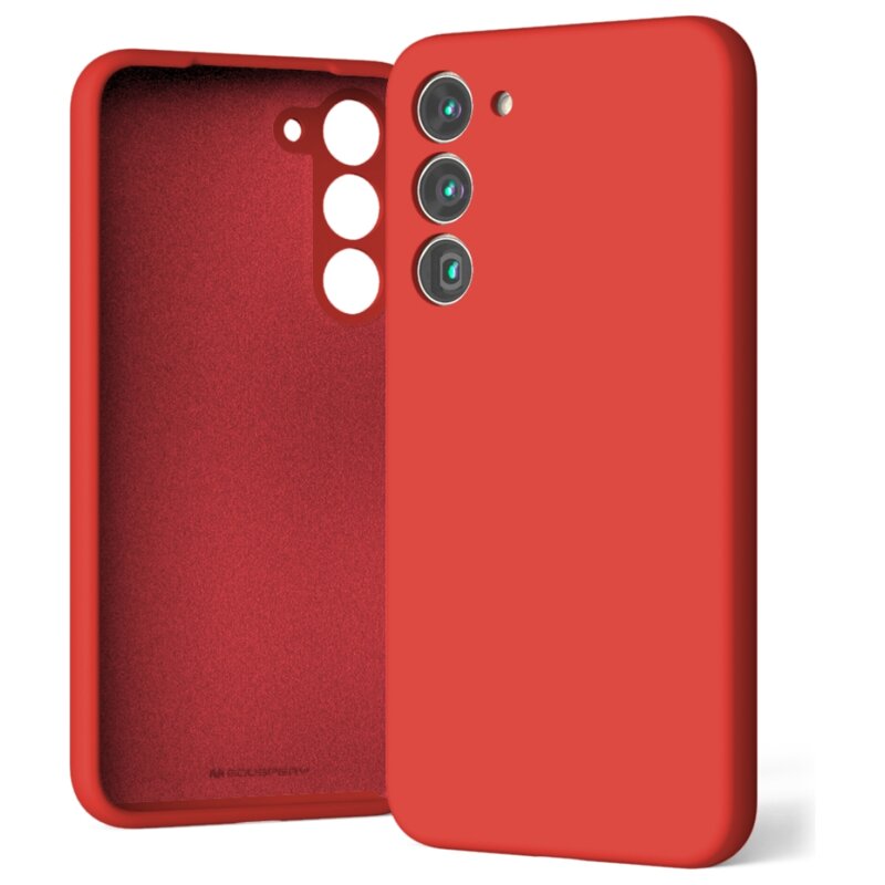 Etui MERCURY Silicone do Samsung Galaxy S23+ Czerwony